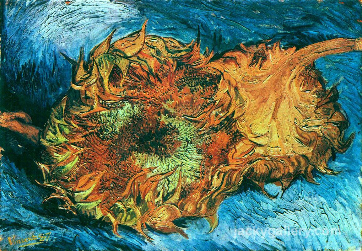 Still Life with Two Sunflowers, Van Gogh painting
